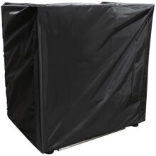Koelkasthoes voor buiten van 35 inch, waterdicht 600D polyester, zwart