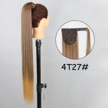 Syntetické prodloužení vlasů do culíku, blond, 34 palců