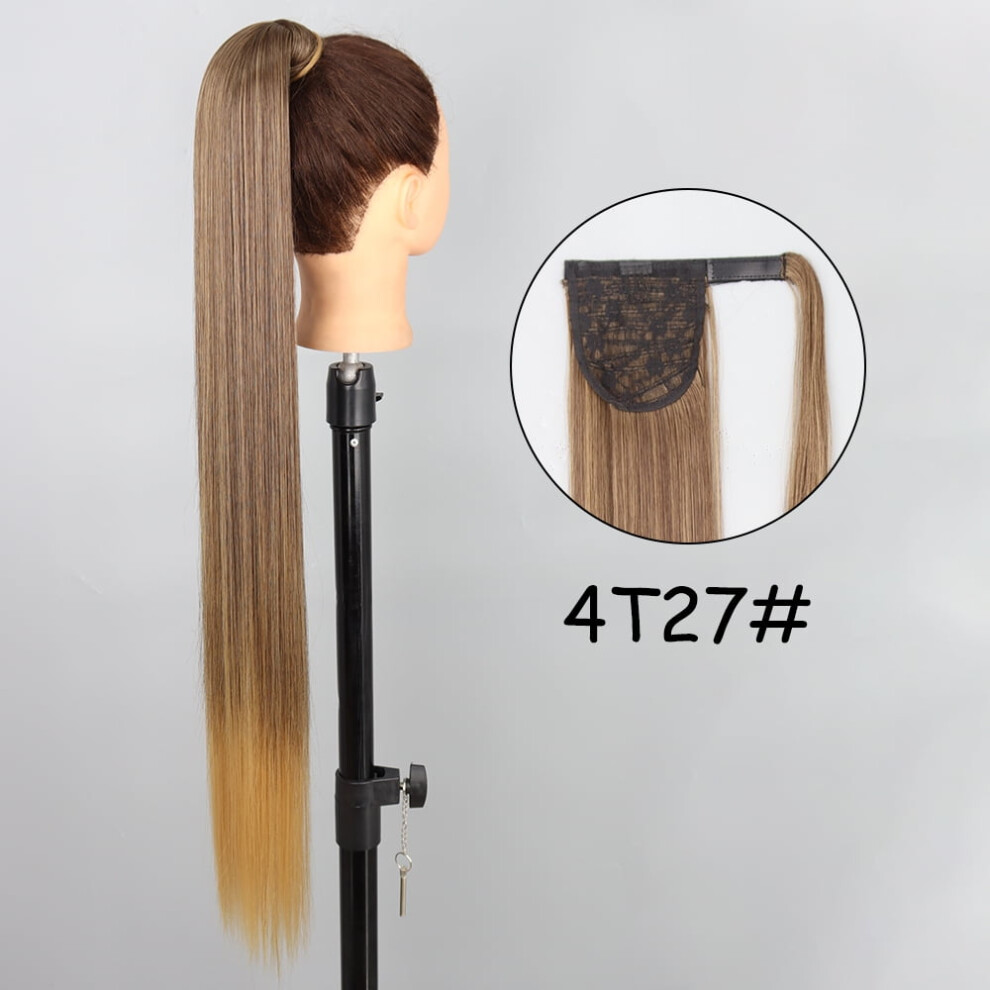 Unisex 34-Inch Synthetic Clip-In Ponytail Wig In Blonde