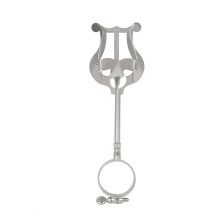 Foldable clarinet lyre clamp holder for tenor marching band