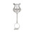 Foldable clarinet lyre clamp holder for tenor marching band 1