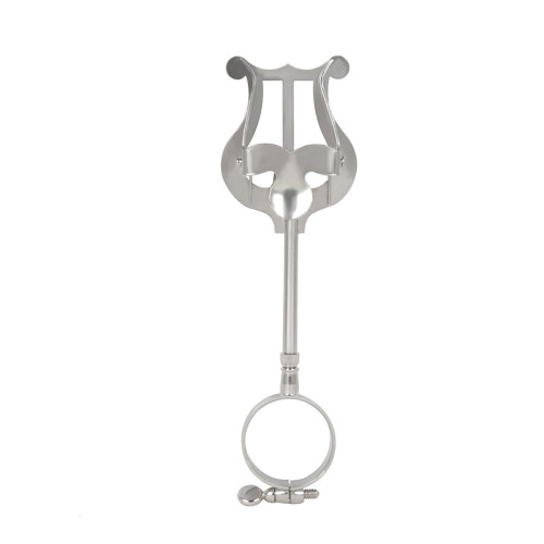 Foldable clarinet lyre clamp holder for tenor marching band