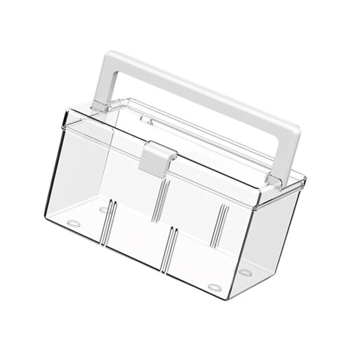 Boîte transparente en plastique-Poignée transparente m N