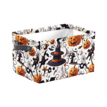 Opvouwbare rechthoekige opbergmand voor Halloweenpompoenen (1 stuk)