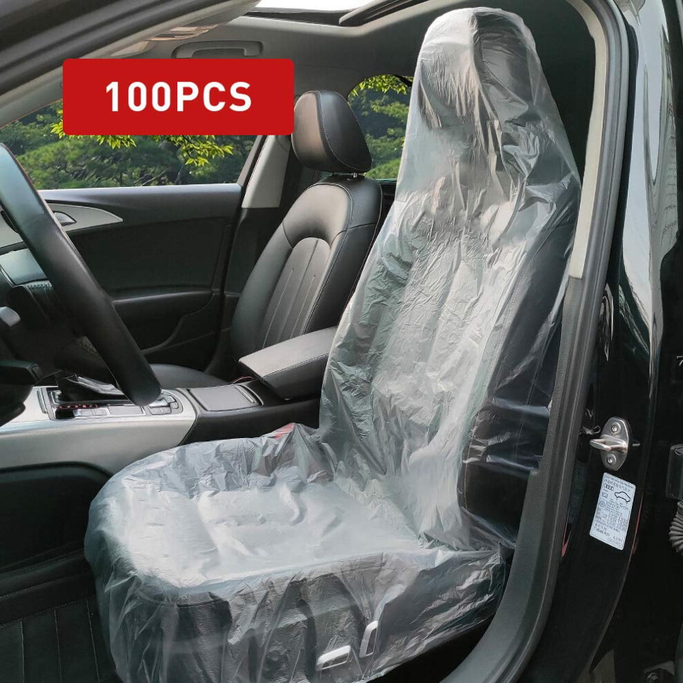Car Seat Covers Clear Plastic 100 Pcs 140X80cm 974856822126