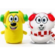 Pluche speelgoed Tyler & Snowi set, superzacht, 2 stuks