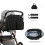 Polyester Quilted Storage Solution Multiple Compartments-grey 2