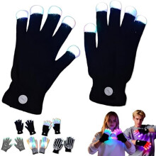 Γάντια LED rave με 7 χρώματα, ζευγάρι