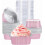 40-Pack 5oz Square Aluminium Mini Cake Pans with Lids 1