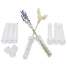 Clear Floral Water Tubes with Caps, 1" Opening – 1 Pack, Compatible with Single Stem Roses, Buds & Bouquets