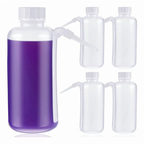 5-Piece Communion Juice Squeeze Bottle with Side Straw, 17