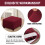 Red Square Footstool Cover with Elastic Bottom 4