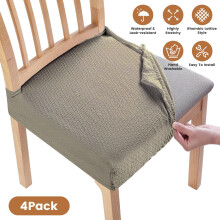 4-Pack Waterproof Stretch Dining Chair Slipcovers