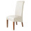 Black High-Back Leather Dining Chair Covers, Stretchable & 1