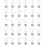 S14 LED String Light Bulbs E26 Base 1W 2700K Warm White 1