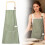 Grembiule da donna a righe in cotone e lino con due tasche, 2