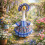 Conjunto de ganso com roupa e chapéu com tema de primavera para decoração de estátua de pátio, jardim e gramado, 23 polegadas. 4
