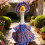 Conjunto de ganso com roupa e chapéu com tema de primavera para decoração de estátua de pátio, jardim e gramado, 23 polegadas. 7