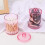 Ensemble de 3 pots transparents pour cotons-tiges en acrylique 1