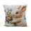 Kussensloop met paashaas- en eierprint, polyester, 18x18 inch 2