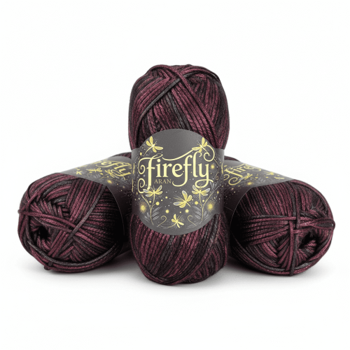 Νήμα Firefly Iridescent Shimmer – Aran Weight, 100g Μαλακό Μεταλλικό Ακρυλικό Μείγμα, Λαμπερό Κλωστή