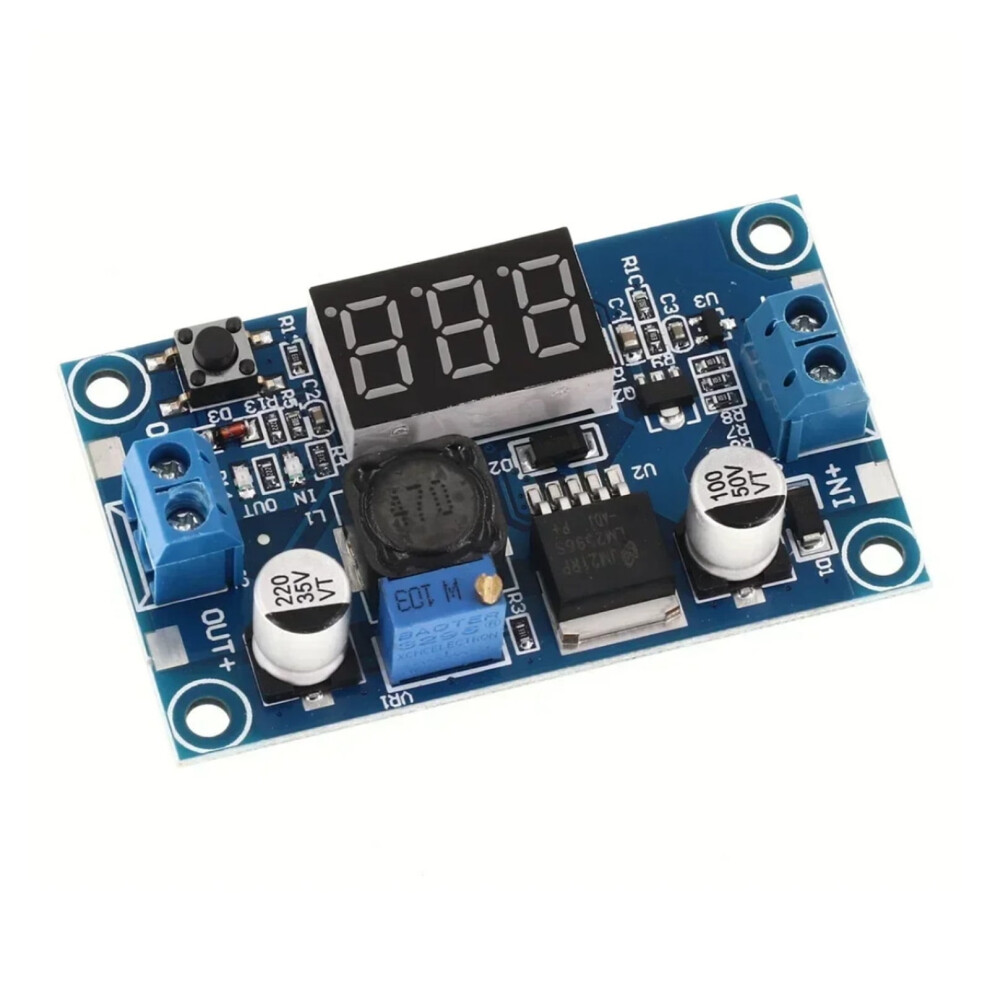 Lm2596 Dc-Dc Buck Converter With Led Voltmeter 1.3Â37V 971050599885