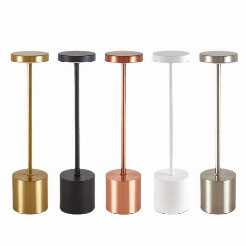 Cordless Dimmable Crystal Table Lamp – Rose Gold,