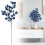 Lifelike Artificial Fall Leaves Stem – 35.4 in, Blue 1