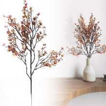WANYNG1Branch Rosa Baby's Breath Konstgjorda Blommor, DIY Bröllops- & Festbukett, Hembordsdekoration