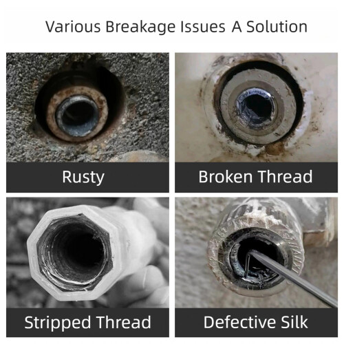 Faucet Angle Valves Screw Extractor Broken Bolt Removal-12MM 2