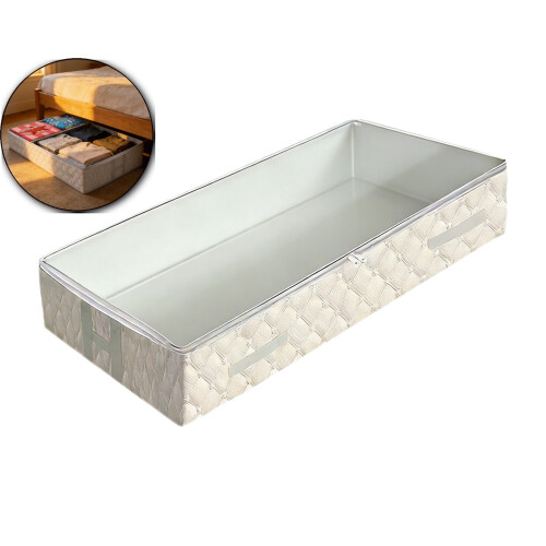 Foldable Under-Bed Storage Box with Clear PVC Window