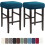 Rectangle Bar Stool Covers Set of 2 – Stretch Slipcover 1
