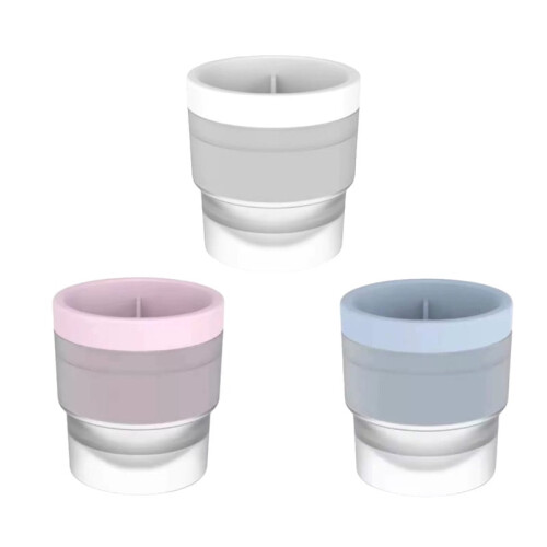 3-Piece Silicone Ice Ball Trays with Lids