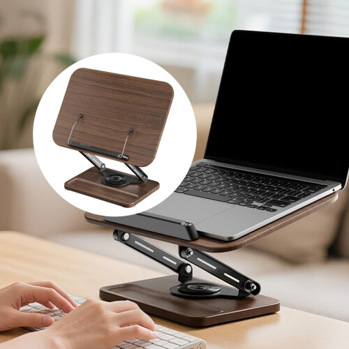 Adjustable Bookstand for Study and Cooking 360 Smooth Rotation 1