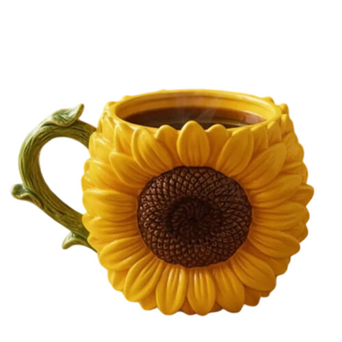 Handgefertigter, bemalter Getränkebecher aus-Chrysantheme