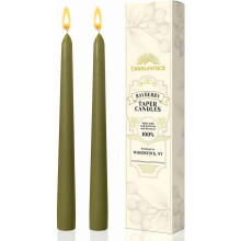 Świece stożkowe Bayberry & Beeswax, para 8 cali