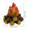 Christmas campfire lamp resin charcoal battery-powered 3