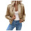 Leichte, langärmlige Damen-Metalljacke mit Reißverschluss 3