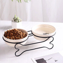 Support surélevé pour gamelle de chien avec structure en fer pour faciliter l'alimentation et améliorer la digestion