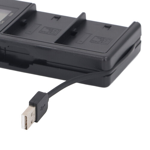 Caricatore USB a due porte con display LED LP E6 E6NH 2