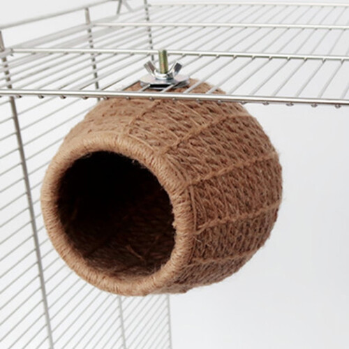 Nichoir en corde de chanvre pour petits oiseaux, cage 2