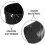 Minkissy Marble Design Black Plastic Under Desk Trash Can, Space-Saving Office Waste Bin, 1 Piece 7