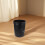 Minkissy Marble Design Black Plastic Under Desk Trash Can, Space-Saving Office Waste Bin, 1 Piece 4