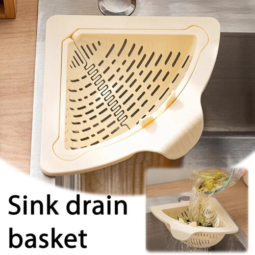 Magnetic Triangular Sink Drain Basket ABS 3 pcs 1