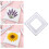 Square Shape Plastic Embroidery Frame Clip on Stitching Hoop-A 3
