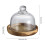 Wood And Glass Serving Tray For Cake Display Multi Functional-1 4
