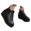 Leather ankle boots round toe chunky low heel black size 36 2