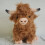 Λούτρινο παιχνίδι Highland Cow Fluffy Bull 10 ίντσες 7