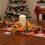 Yellow Plastic Candle Ring Garland with Pumpkins and 4