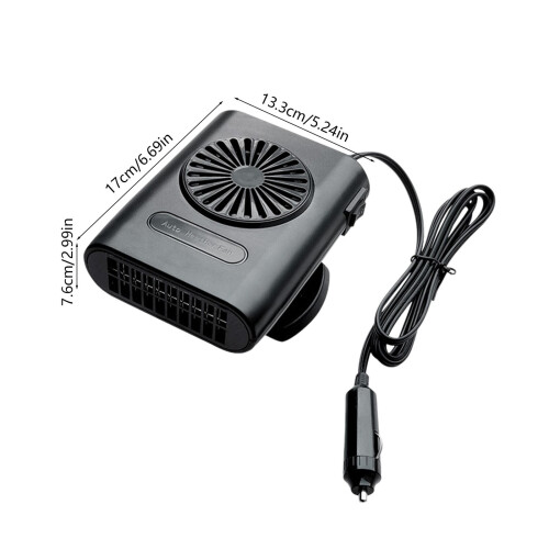 12V autokachel en -ontdooier met instelbare temperatuur 2